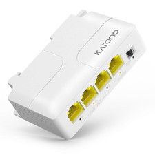 4 Port Gigabit PoE Extender 1 In 3 Out Ethernet Passthrough Switch 1000Mbps