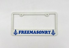 Freemason Plastic License Plate Frame 12" x 6.5"
