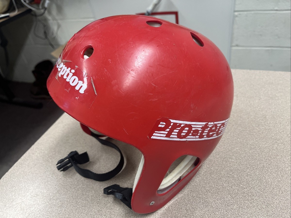 Vintage 80s Pro-tec Red Skate/watersports Helmet with Strap and Ventilation | eBay Vintage 80s Pro-tec Red Skate/watersports Helmet with Strap and Ventilation | eBay