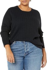 Amazon Essentials Women s Cable Knit Crewneck...