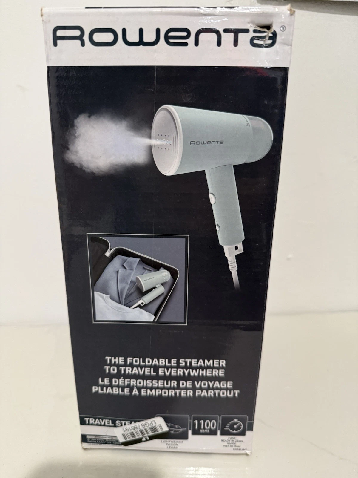 Mini Travel Steamer - Compact, Foldable Handheld Steamer with 1100 Watts Power
