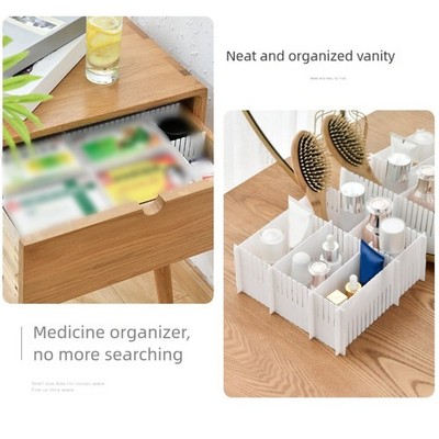 Adjustable Plastic Drawer Dividers for Neat Storage of Socks and Lingerie
