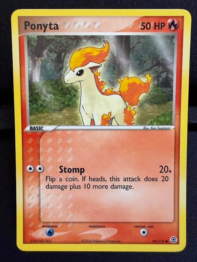Pokemon EX FireRed & LeafGreen Ponyta Common (76/112) NM/LP