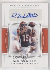 2019 Panini National Treasures Rookie Signatures 92/99 Damion Willis Auto 0jj3