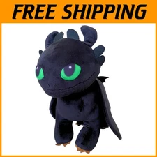 Official Toothless Plush Pillow Buddy - Light Up Eyes, 24"