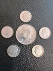 1964 and older US SILVER COINS.Kennedy half dollar and Roosevelt dimes. all  AU