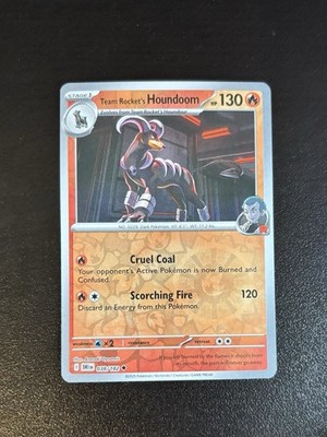 Team Rocket's Houndoom 038/182 Destined Rivals Pokemon Uncommon Reverse Holo LP