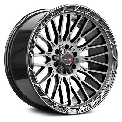 Vortek VRP-502 FORZA Wheels 20x9 (12, 5x139.7, 78.1) Black Rims Set of 4