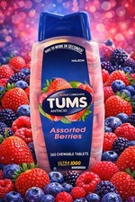 TUMS Assorted Berries Ultra Strength 1000 - 265 Tablets Antacid EXP 2030/May