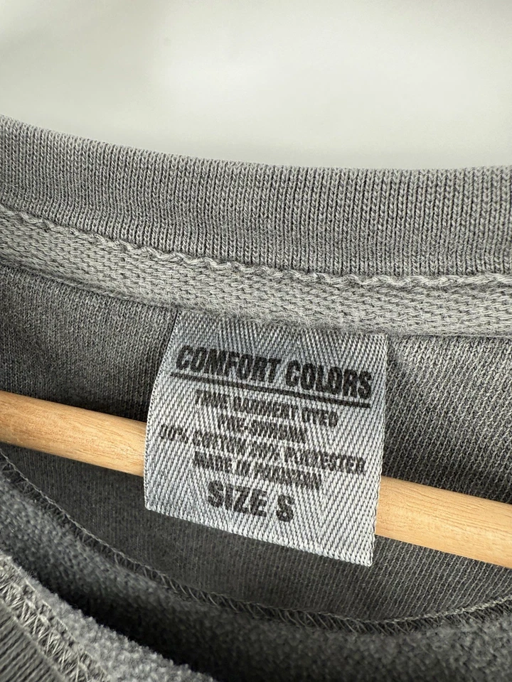 Comfort Colors Nashville Sweatshirt Garment Dyed Gray Size Small - Image 3 of 4