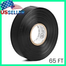 Black PVC Electrical Tape Roll 3/4 65ft Insulated Vinyl Duct Tape Indoor Outdoor