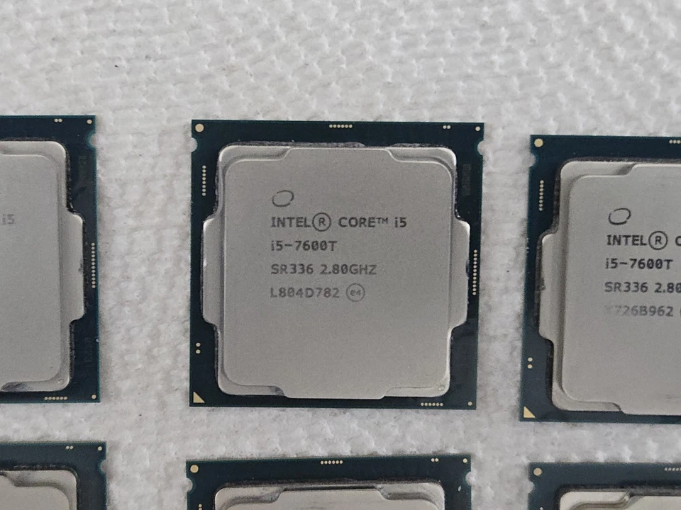 Lot of 6 Intel 7th Gen, i5-7600T (SR336) FCLGA1151 Socket CPU's. Clean Pulls. - Image 3 of 4