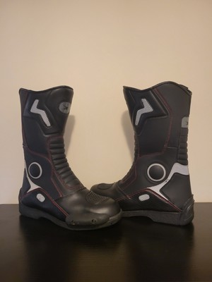 Joe Rocket Ballistic Touring Motorrad Fahrrad Reitstiefel UK Größe 9 guter Zustand