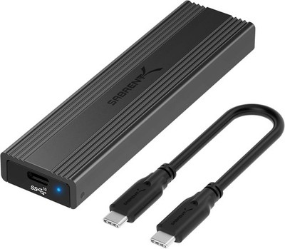 SABRENT USB 3.2 Type-C Tool-Free Enclosure for M.2 Pcie Nvme and SATA Ssds (EC-S