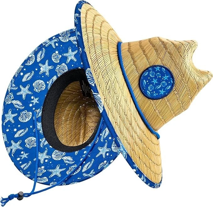 grinderPUNCH Straw Hat for Women and Men Straw Beach Sun Hat