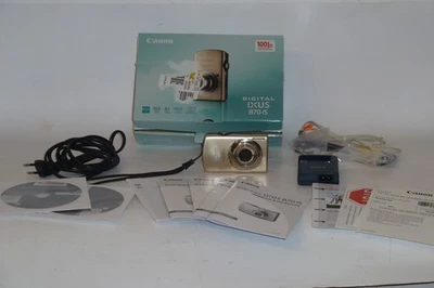 Canon IXUS 870 IS Digitalkamera Selten - Gold - Sehr gut - OVP - Bild 1 von 4