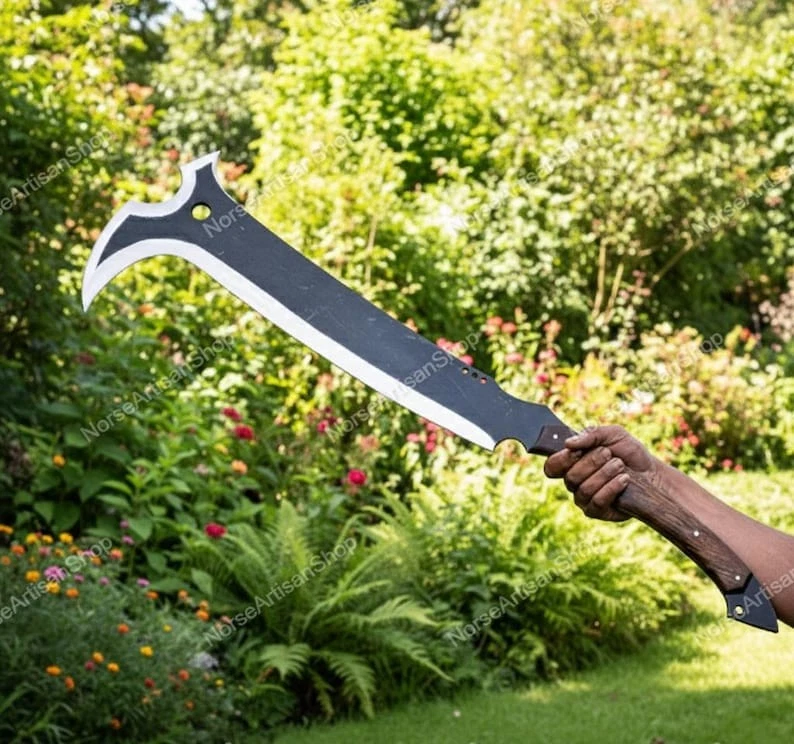 Espada vikinga hecha a mano | Acero al carbono forjado | Regalo personalizado para él Foto 2 de 4