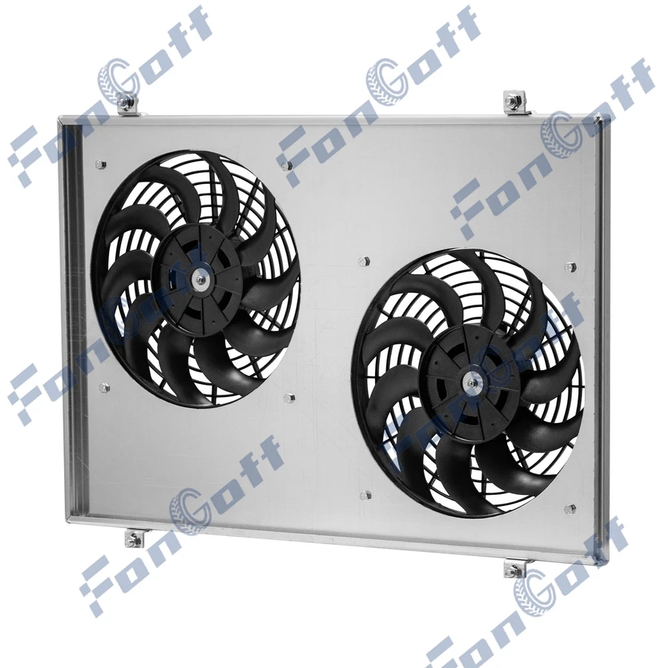 Aluminum Shroud+Fan for 1985-97 Ford F150, F250 F350 1985-1992 Bronco 4.9L l6 - Image 4 of 4