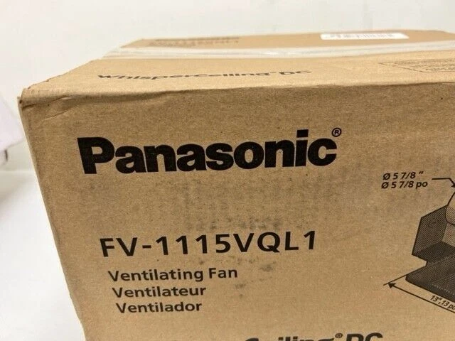 Panasonic FV-1115VQL1 WhisperCeiling DC Fan/Light 110-130-150 CFM Large Room - Image 3 of 4
