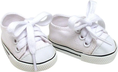 Doll Shoes - Lafufu Accessories Canvas Shoes Cool & Cute Shoes - White (No Doll) - Picture 6 of 6
