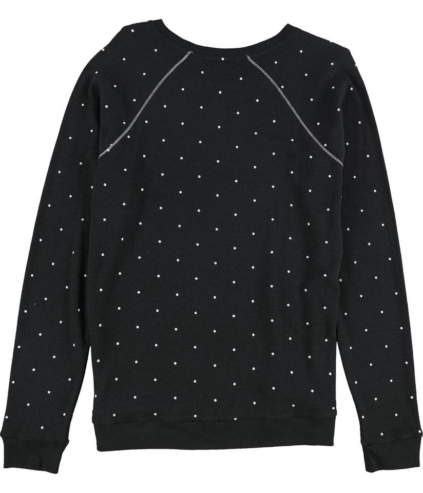 P.J. Camisa de pijama térmica Salvage Love para mujer, negra, mediana Foto 2 de 2