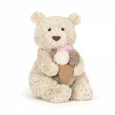 Jellycat Bartholomew Bear Ice Cream Oatus BNWT - NYC Exclusive Fao