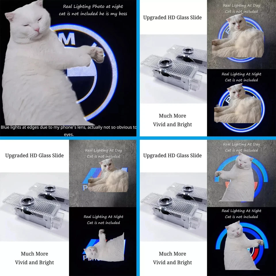 2pcs Welcome Light Fits For E60 E63 E90 E92 X1 4X Door Projector Ghost Shadow Foto 4 de 4