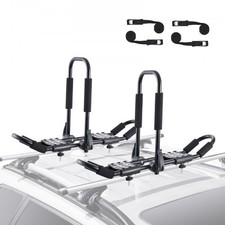 VEVOR Kayak Roof Rack 1 Pair J-Bar,Soft Roof Rack,Top Mount Tie Down,Carrier for