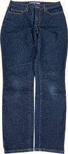 Lands End Women  s Dark Wash High Rise Slim Ankle Denim Jeans - 6