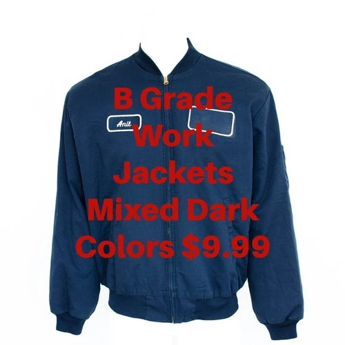 Used B Grade Work Coats Work Jackets Cintas, Redkap, Unifirst, G&K Navy Blue - product listing photo