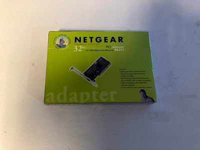NEW SEALED Netgear 32 bit PCI Adapter FA311 10/100 Mbps Fast Ethernet Card
