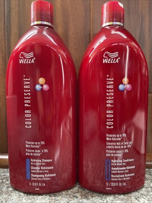 WELLA Color Preserve Hydrating Shampoo&Conditioner 33.8oz(SET) Discontinued HTF