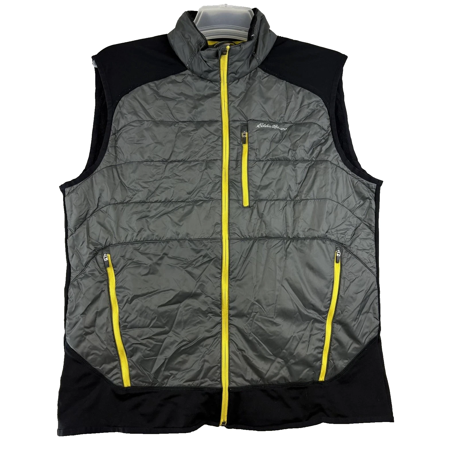 Eddie Bauer Vest Mens Large Gray Black FreeHeat Insulated Zip Pockets Active
Opens in a new window o