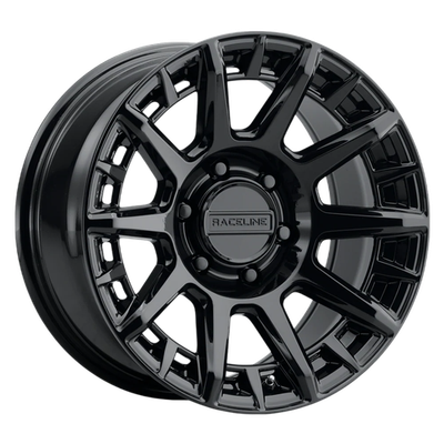 Set-4) Raceline Vector Gloss Black 18x9 8x170 18mm Wheels Rims 18
