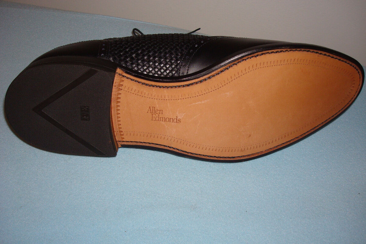 Allen Edmonds HAMPSTEAD WOVEN BLACK Men's Dress Shoe 13 3 E Allen Edmonds HAMPSTEAD WOVEN BLACK Men's Dress Shoe 13 3 E