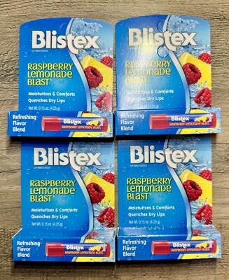 PACK OF 4 Blistex, Lip Protectan,Raspberry Lemonade Blast0.15 oz (4.25g)