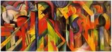 Franz Marc : The Jack Mongoose :  Archival Canvas Art