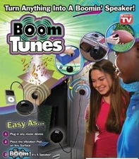 Boom Tunes Turn Anything into a Speaker As Seen TV Ipod Smart Device Phone USB