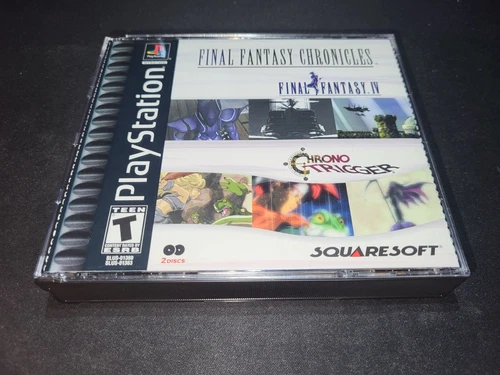 Final Fantasy Chronicles Black Label Playstation 1 PS1 EX+NM COMPLETE+reg card!