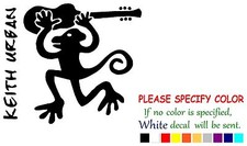 KEITH URBAN Monkey Monkeyville Graphic Die Cut decal sticker Car Truck Boat 9"