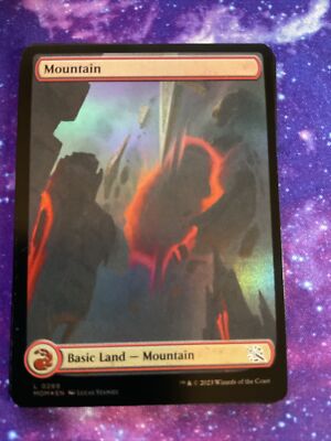 Mountain 289 Basic Full Art Land FOIL, March of the Machine, MTG MOM NM/M