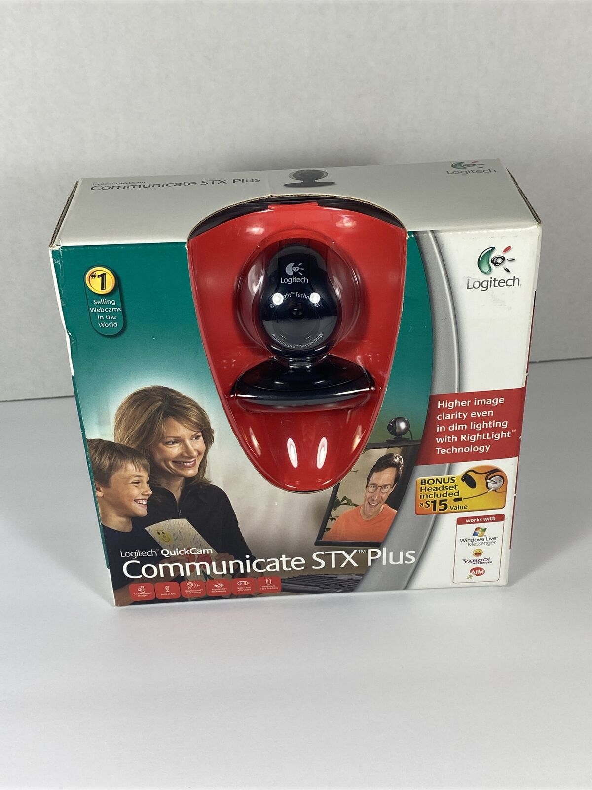 Río arriba brecha Presentar Logitech Quickcam Communicate STX Plus Webcam Camera/w Head Set 97855044891  | eBay