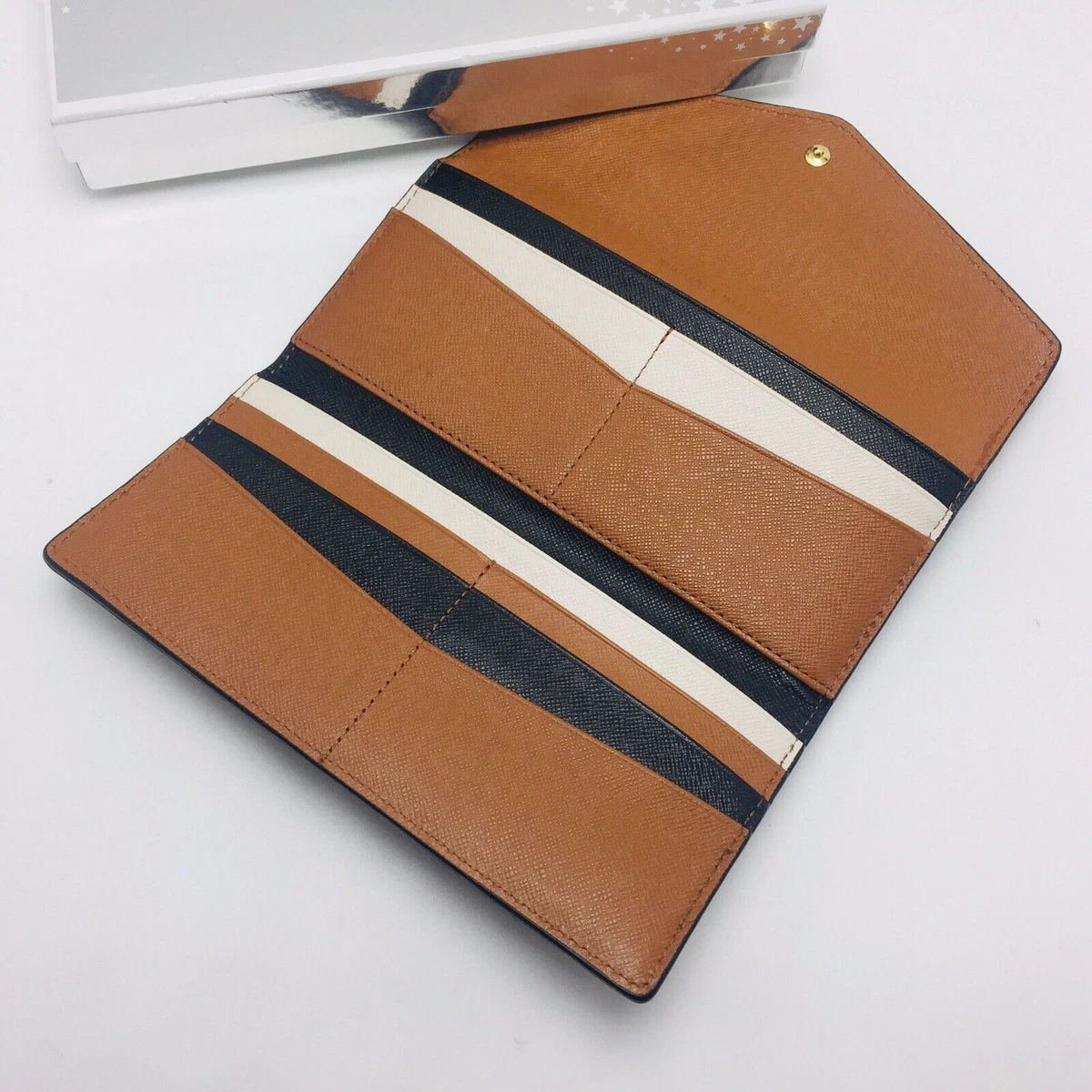 Michael kors large saffiano 2024 leather slim wallet