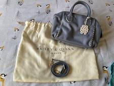 Bailey & Quinn Soft Leather Handbag & Dust-bag, Light Blue Excellent Condition