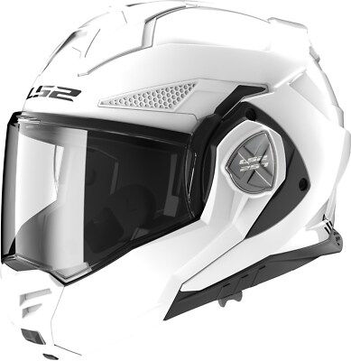LS2 FF901 Advant X Solid Glossy White ECE2206 Gr. M Motorradhelm Klapphelm