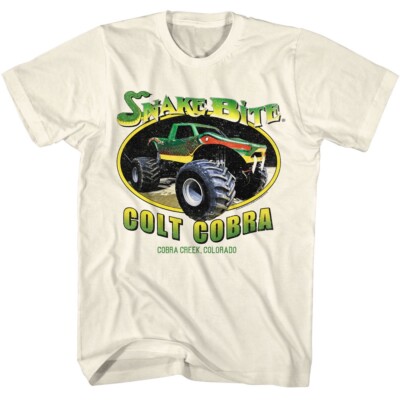 The Original Monster Truck T-Shirt Bigfoot SNAKE BITE COLT COBRA New Natural