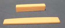 GENUINE BONE NUT AND SADDLE FOR BRIDGE FOR ACOUSTIC GUITAR bleached