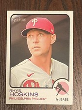 Rhys Hoskins 2022 Topps Heritage 1973 Box Topper Oversized Philadelphia Phillies