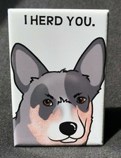 Australian Cattle Dog Blue Heeler Magnet Funny Herding Dog Gifts and Home Decor