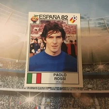 141 PAOLO ROSSI ITALY ESPANA 82 FOOTBALL PANINI WORLD CUP STORY 1990 SONRIC'S